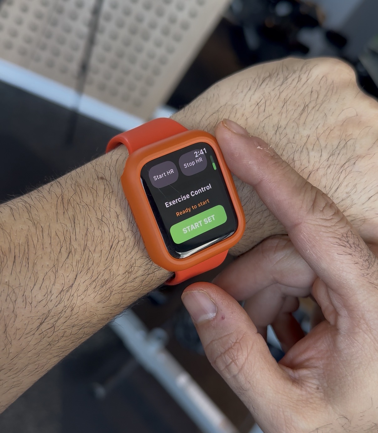 Start set from Apple Watch
